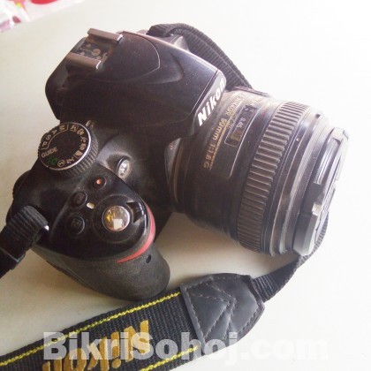 Nikon 3200 with prime lens 1.8g